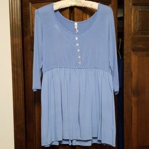 Pink blush maternity top